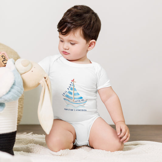 Sail Away With Me, Martha's Vineyard Onesie