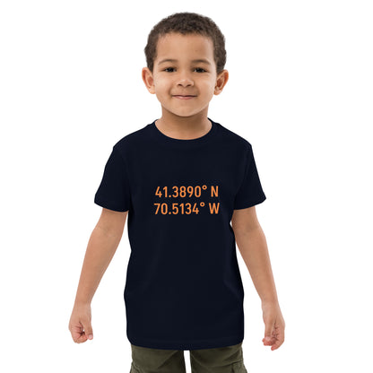 Edgartown Longitude Latitude Organic Kids t-shirt