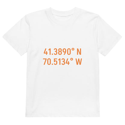 Edgartown Longitude Latitude Organic Kids t-shirt