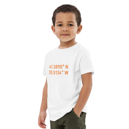 Edgartown Longitude Latitude Organic Kids t-shirt