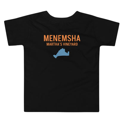 Menemsha Latitude and Longitude Toddler Tee