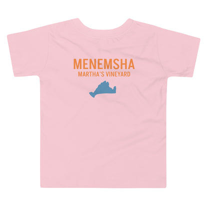 Menemsha Latitude and Longitude Toddler Tee