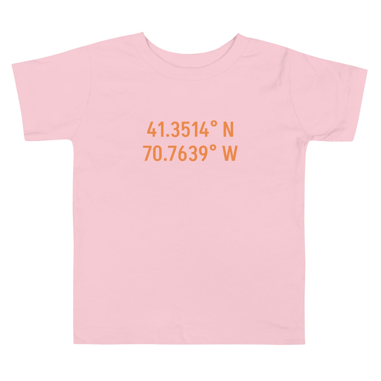 Menemsha Latitude and Longitude Toddler Tee