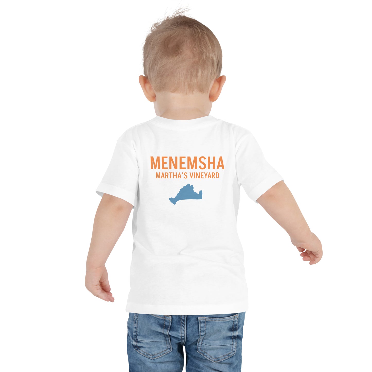 Menemsha Latitude and Longitude Toddler Tee