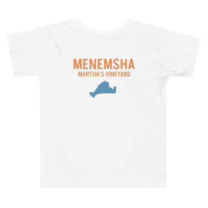 Menemsha Latitude and Longitude Toddler Tee