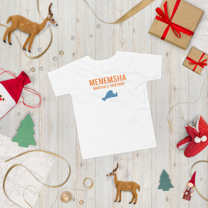 Menemsha Latitude and Longitude Toddler Tee