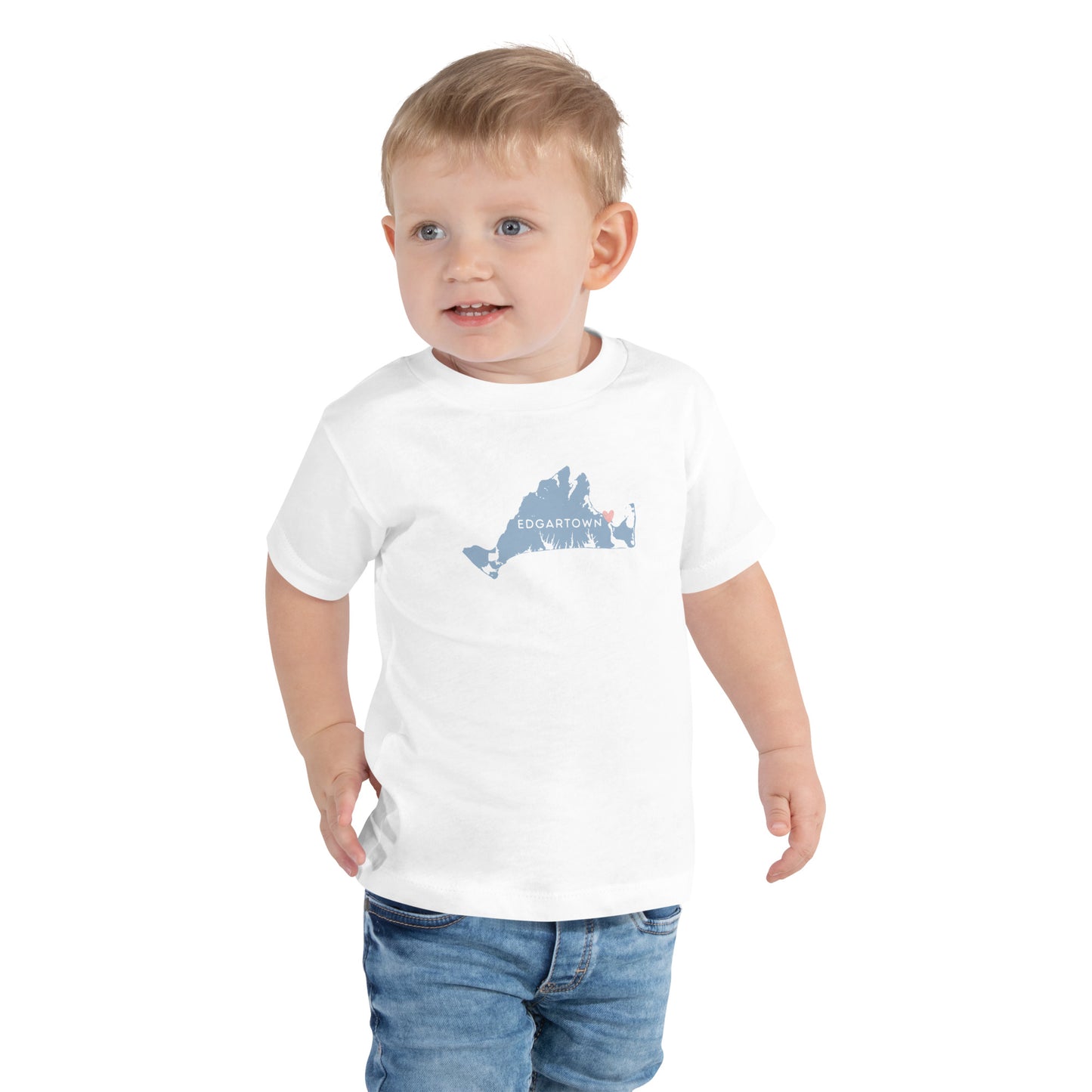 Edgartown Love (Blue) Toddler Short Sleeve Tee