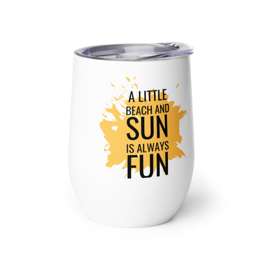 Sun Fun Wine tumbler