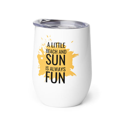 Sun Fun Wine tumbler