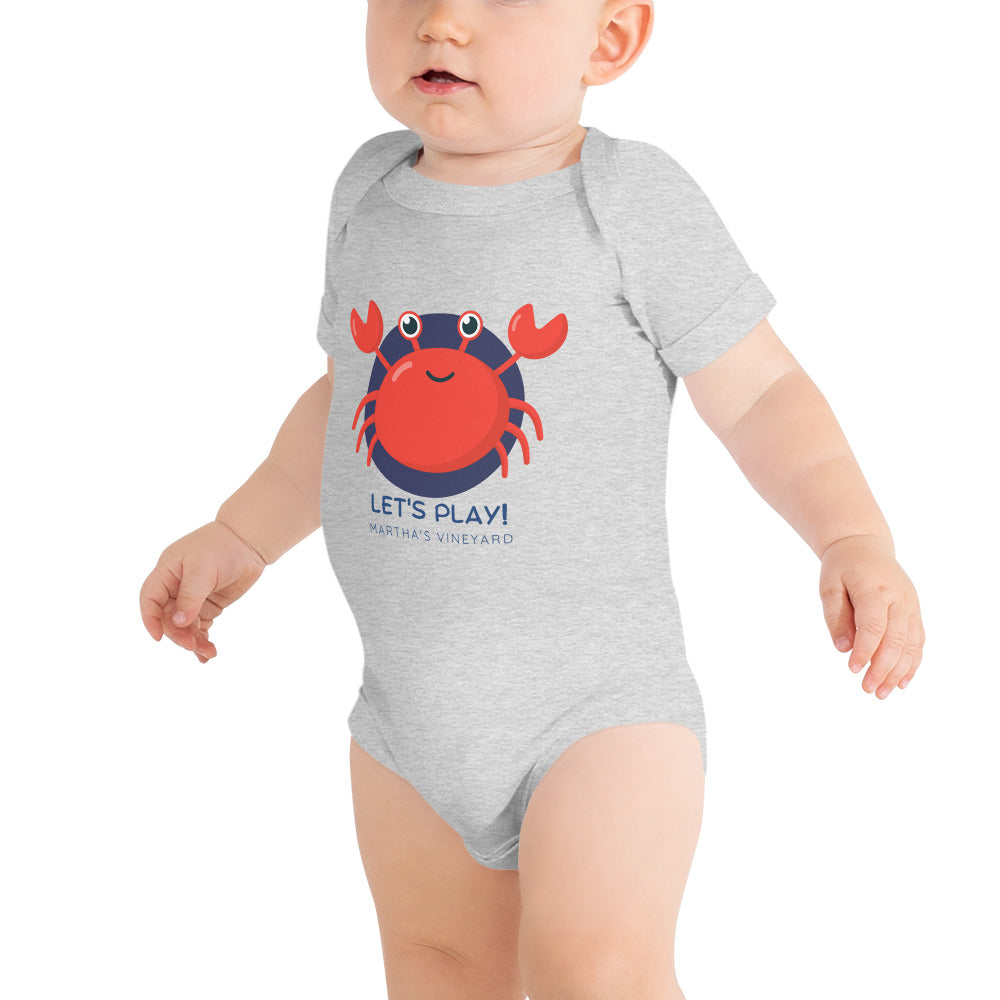 Crab Lets Play Baby short sleeve one piece