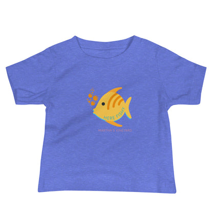 Here Fishy Baby Jersey Short Sleeve Tee