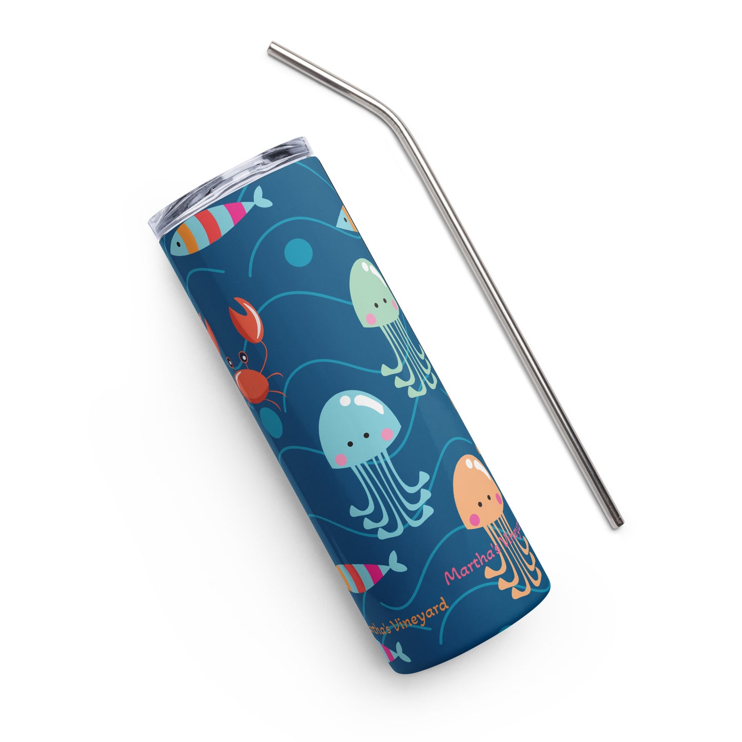 Sea Creatures Stainless Steel Tumbler