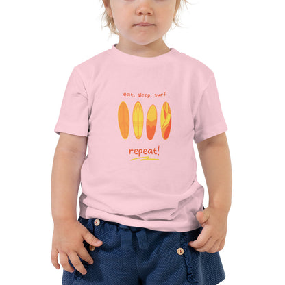 Surf Yellow Toddler Short Sleeve Tee