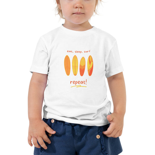 Surf Yellow Toddler Short Sleeve Tee