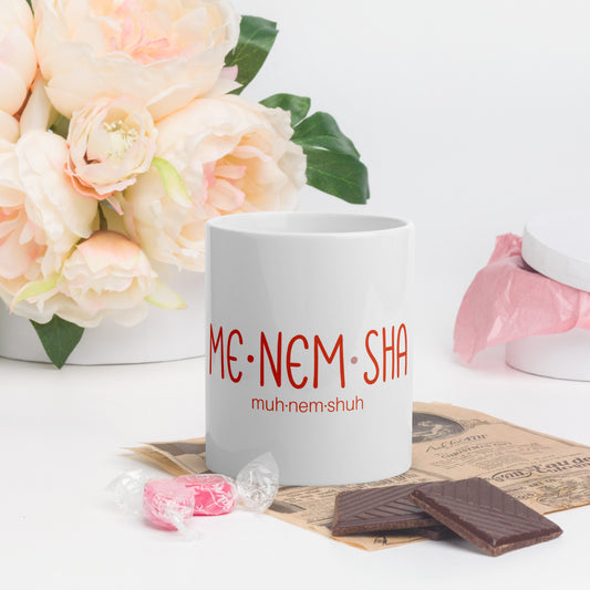 Menemsha White glossy mug