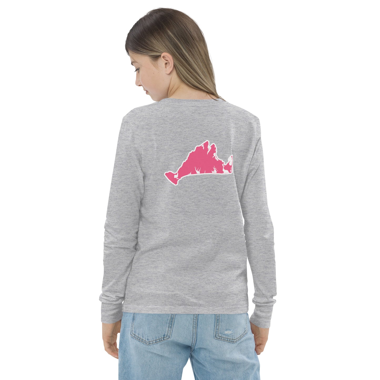 Chappaquiddick (pink) Youth long sleeve tee