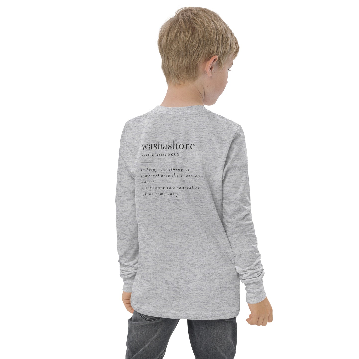 Washashore Youth long sleeve tee