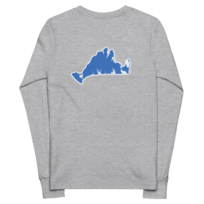 Chappaquiddick (blue) Youth long sleeve tee