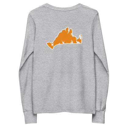 Tashmoo (orange) Youth long sleeve tee