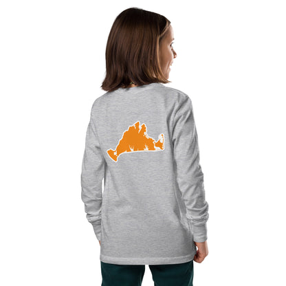 Tashmoo (orange) Youth long sleeve tee