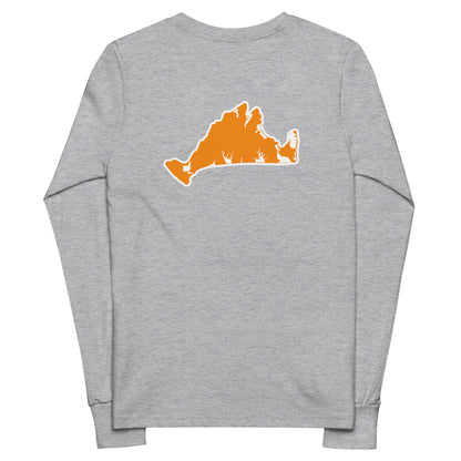 Tashmoo (orange) Youth long sleeve tee