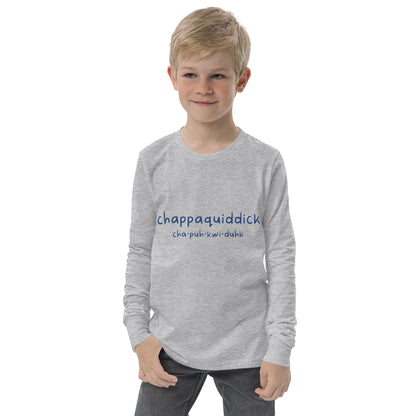 Chappaquiddick (blue) Youth long sleeve tee