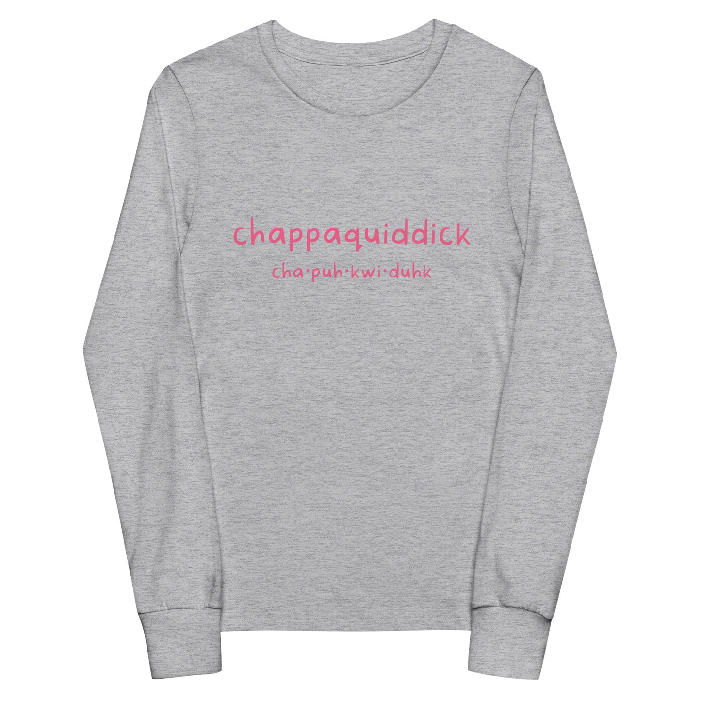 Chappaquiddick (pink) Youth long sleeve tee