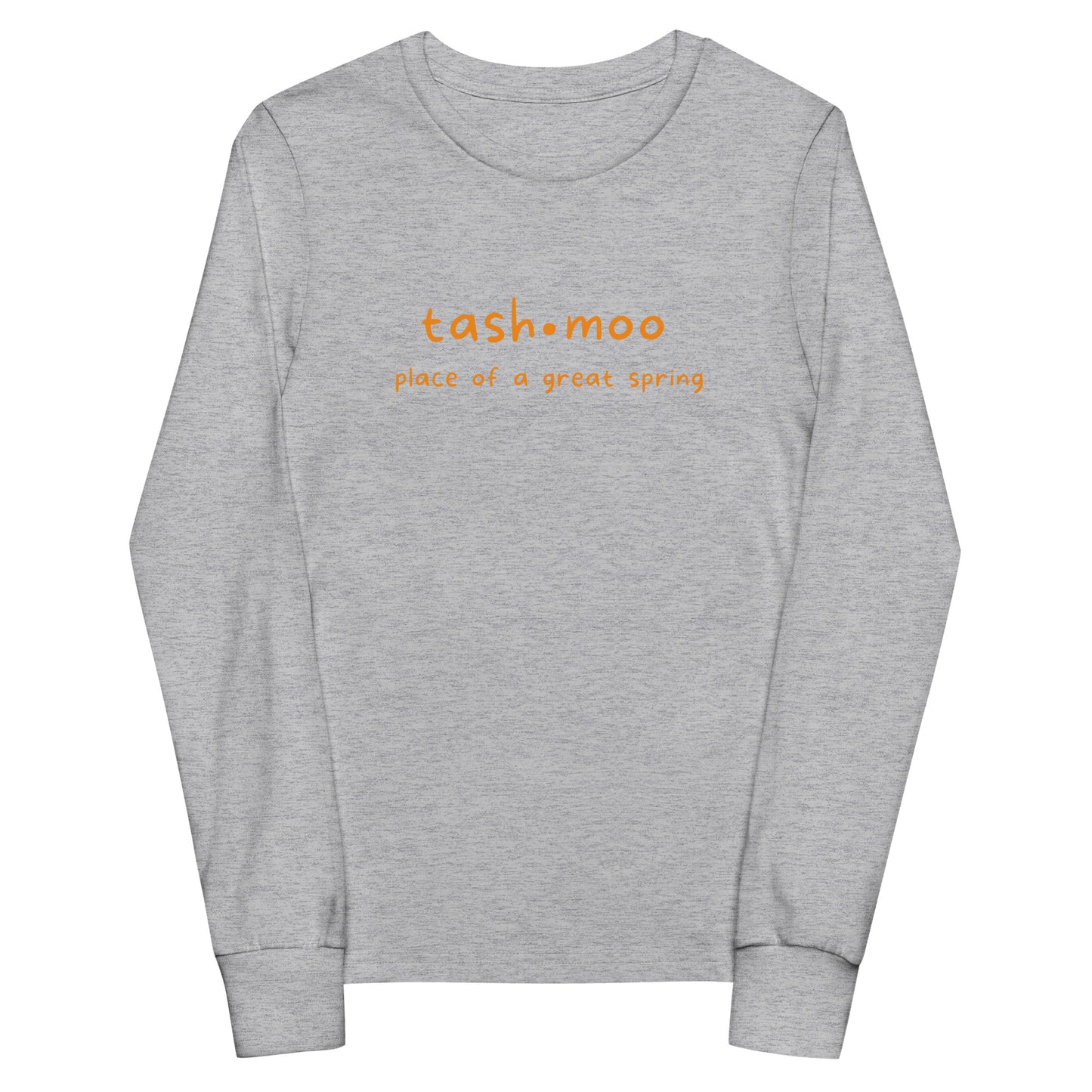 Tashmoo (orange) Youth long sleeve tee