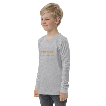 Tashmoo (orange) Youth long sleeve tee