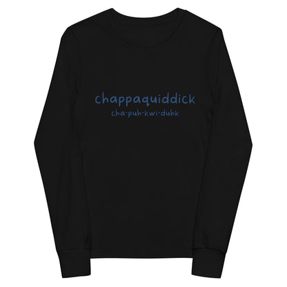 Chappaquiddick (blue) Youth long sleeve tee