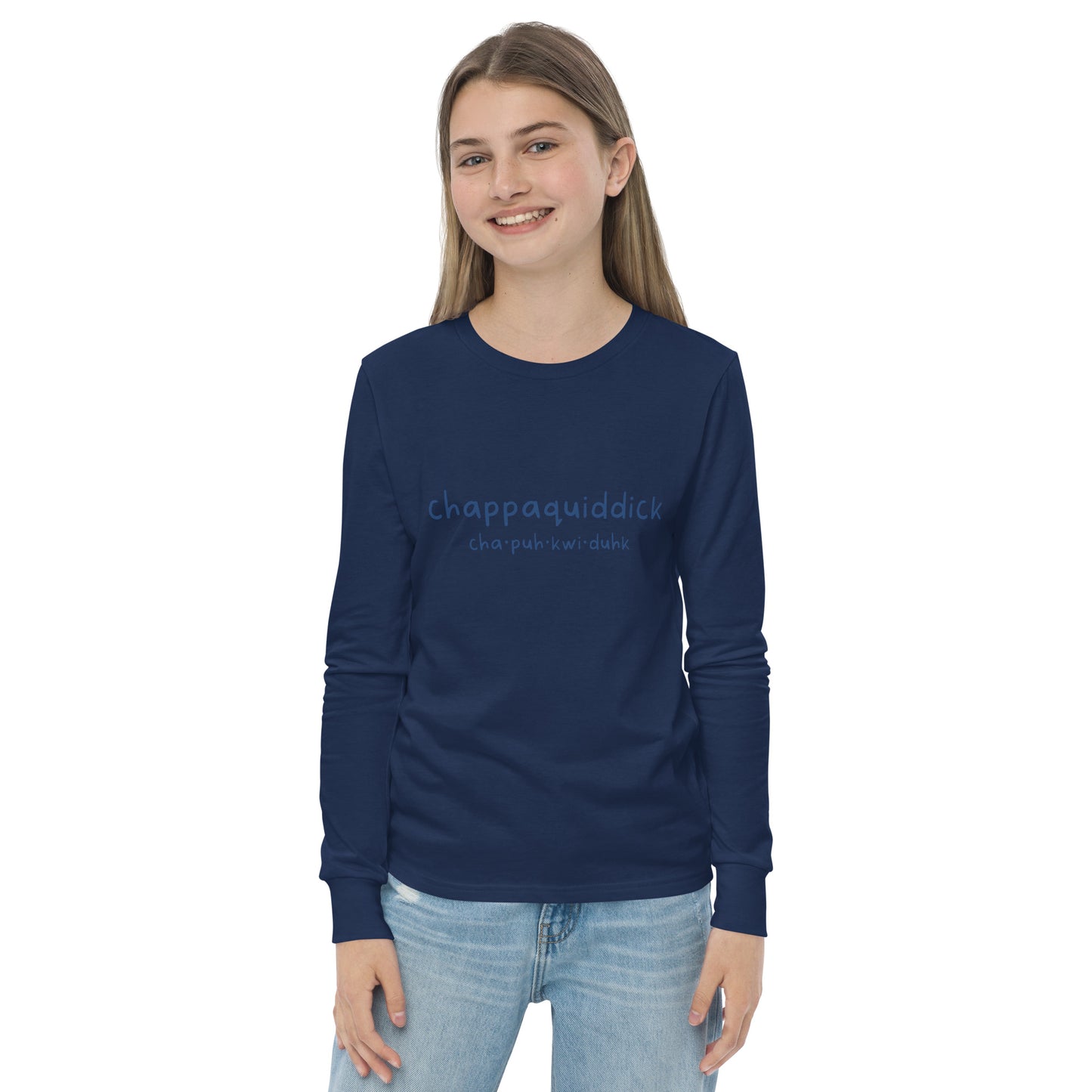 Chappaquiddick (blue) Youth long sleeve tee