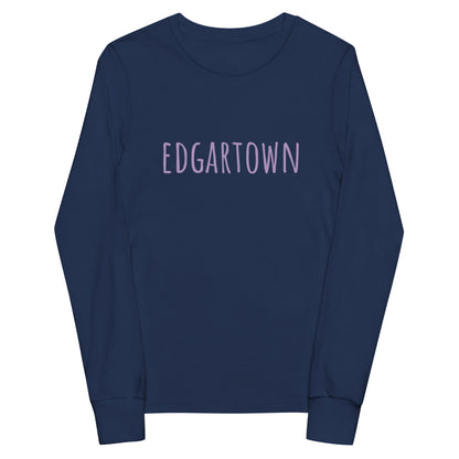 Edgartown Beaches Youth long sleeve tee