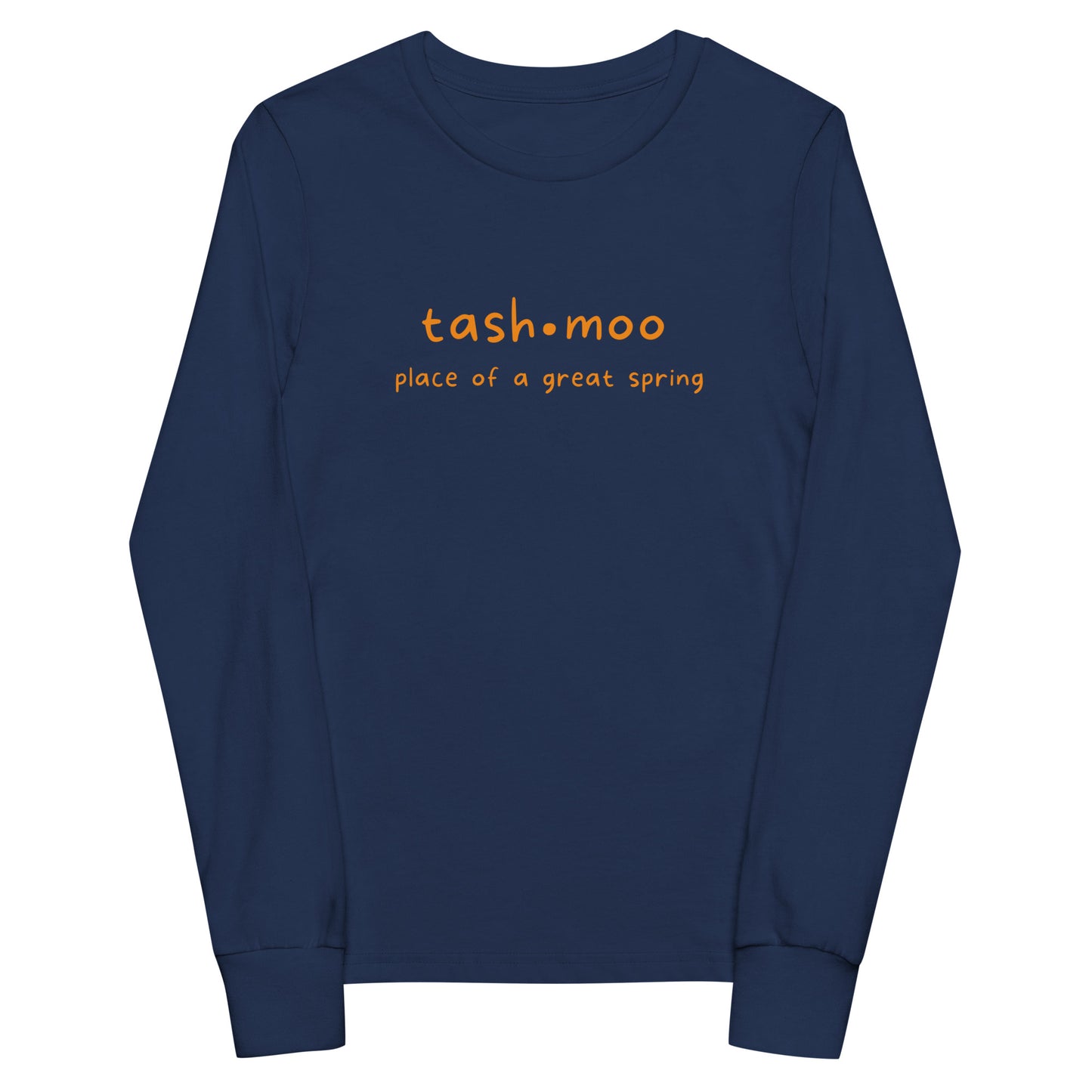 Tashmoo (orange) Youth long sleeve tee