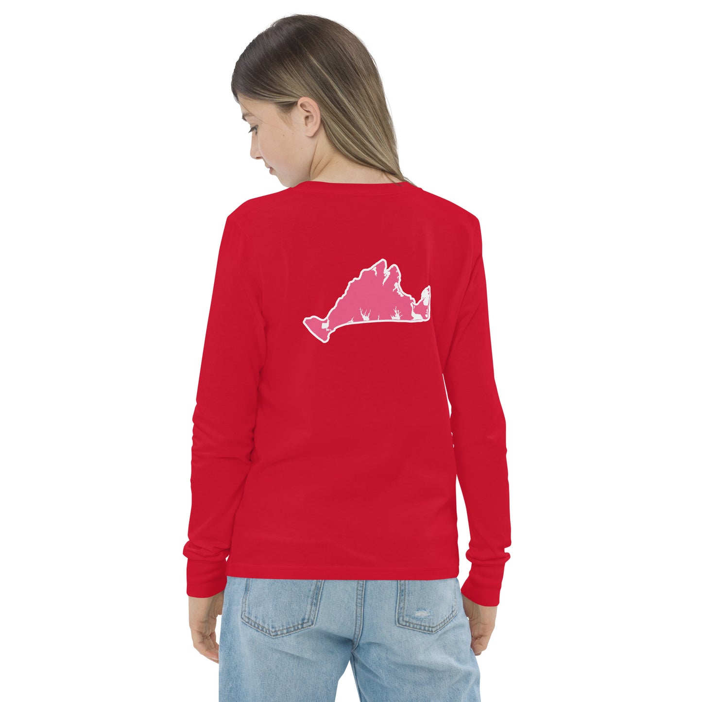 Chappaquiddick (pink) Youth long sleeve tee