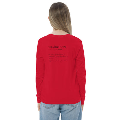 Washashore Youth long sleeve tee