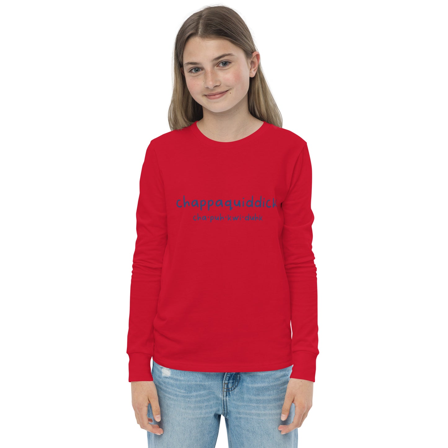 Chappaquiddick (blue) Youth long sleeve tee