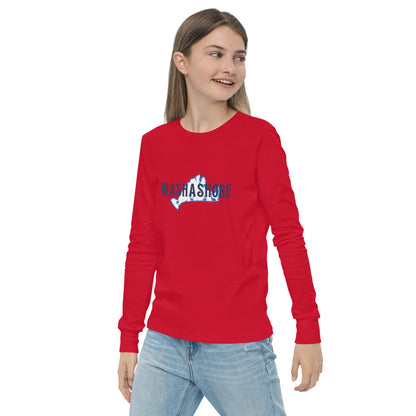 Washashore Youth long sleeve tee