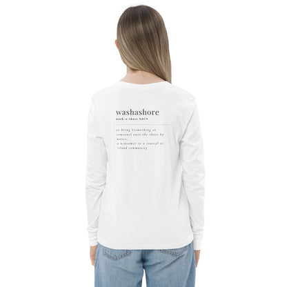 Washashore Youth long sleeve tee