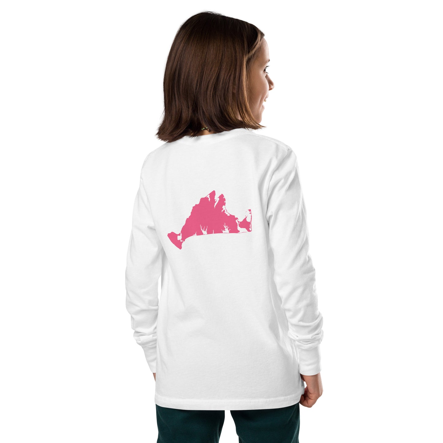 Chappaquiddick (pink) Youth long sleeve tee