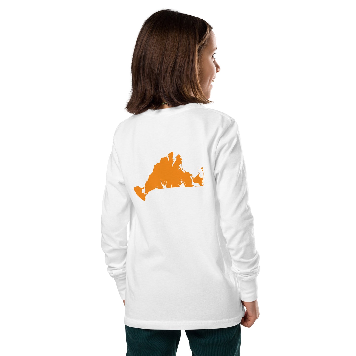 Tashmoo (orange) Youth long sleeve tee