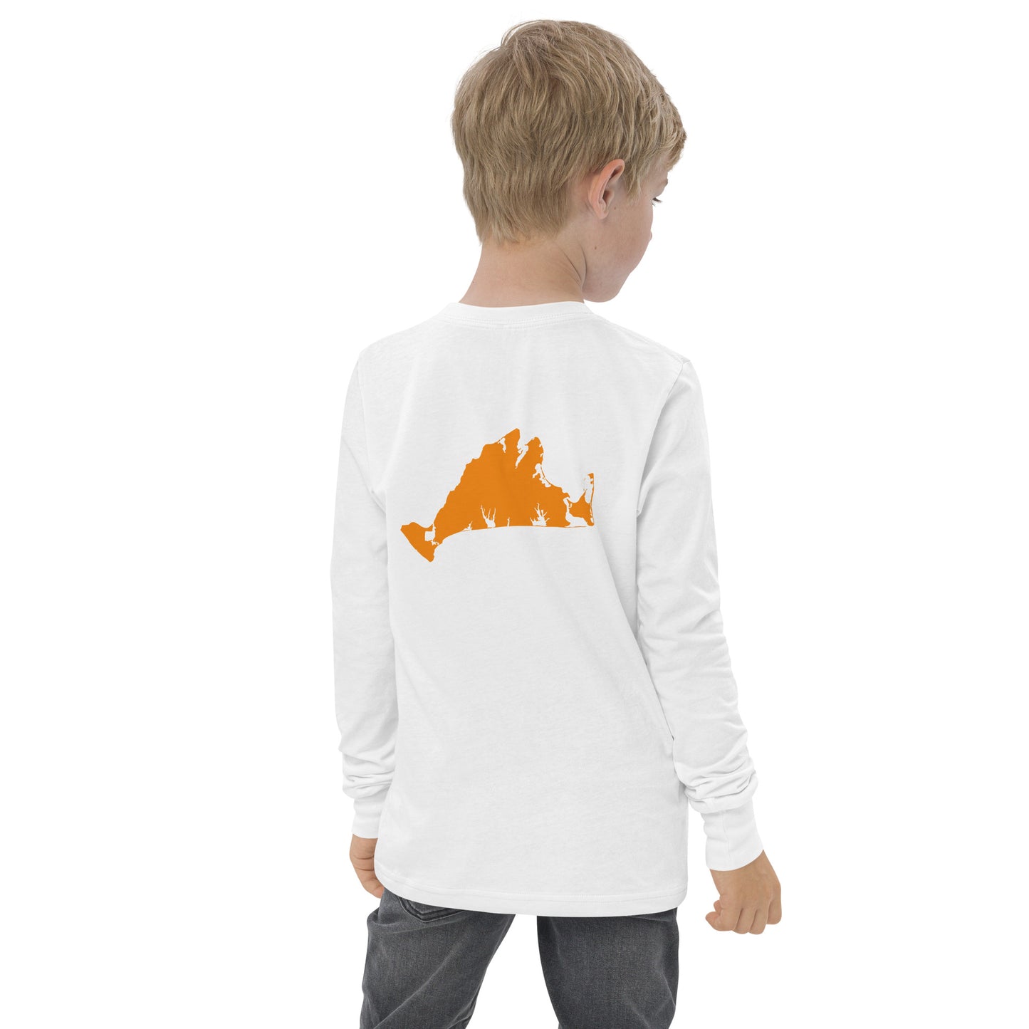 Tashmoo (orange) Youth long sleeve tee