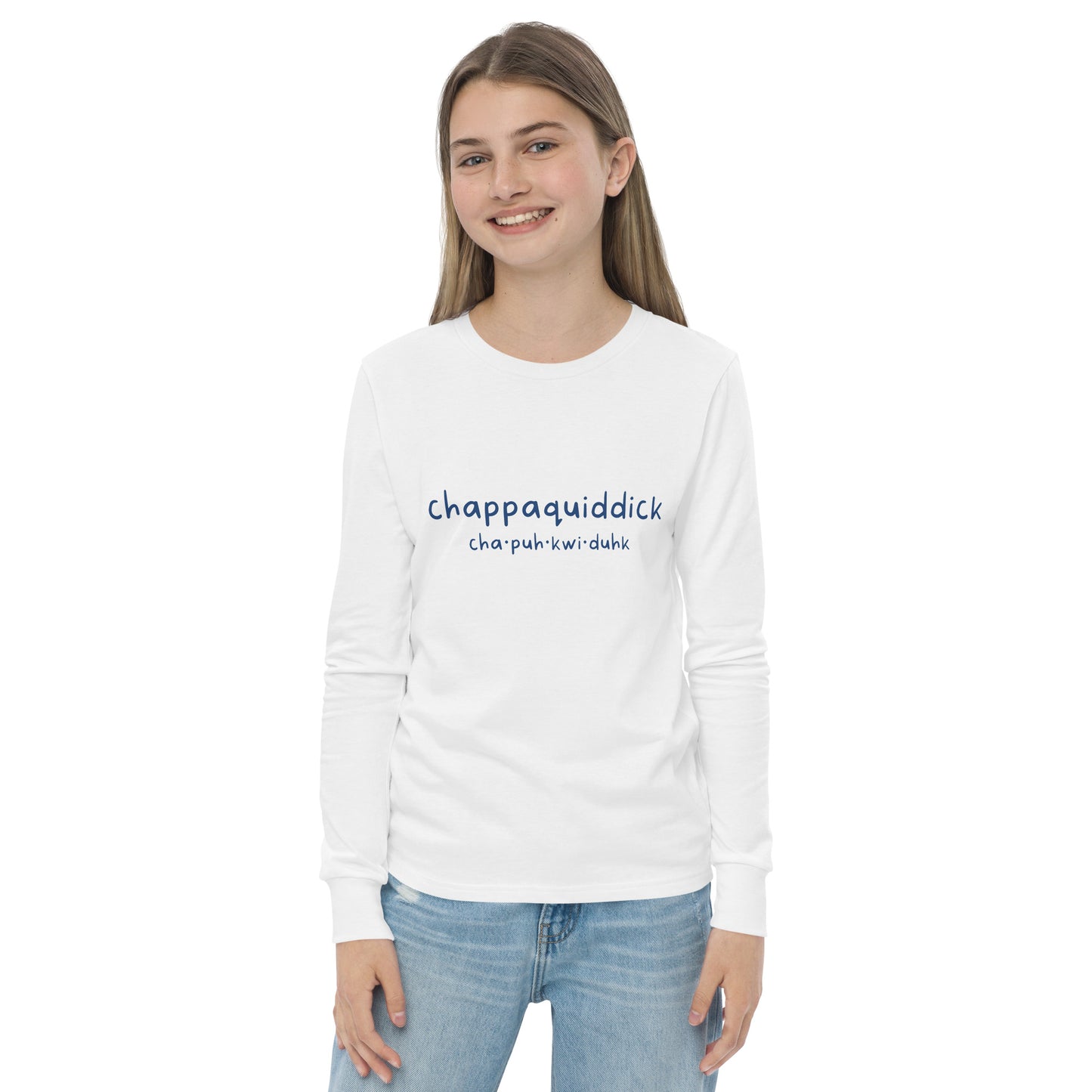 Chappaquiddick (blue) Youth long sleeve tee