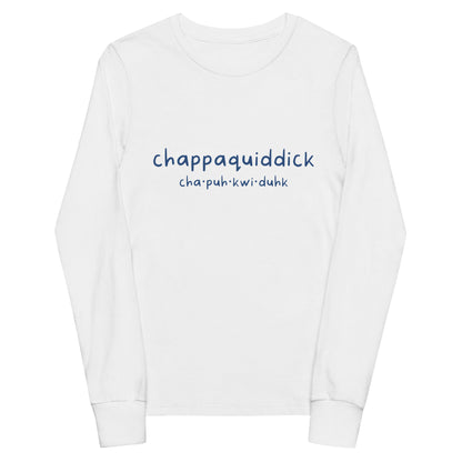 Chappaquiddick (blue) Youth long sleeve tee