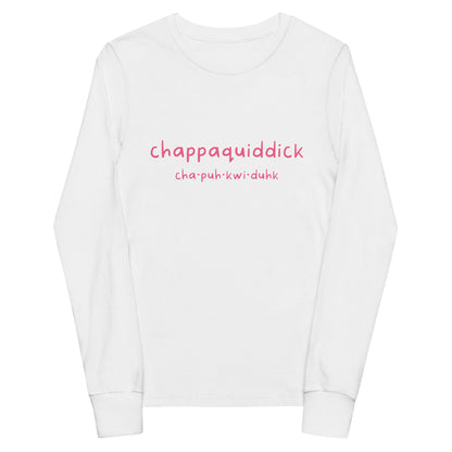 Chappaquiddick (pink) Youth long sleeve tee