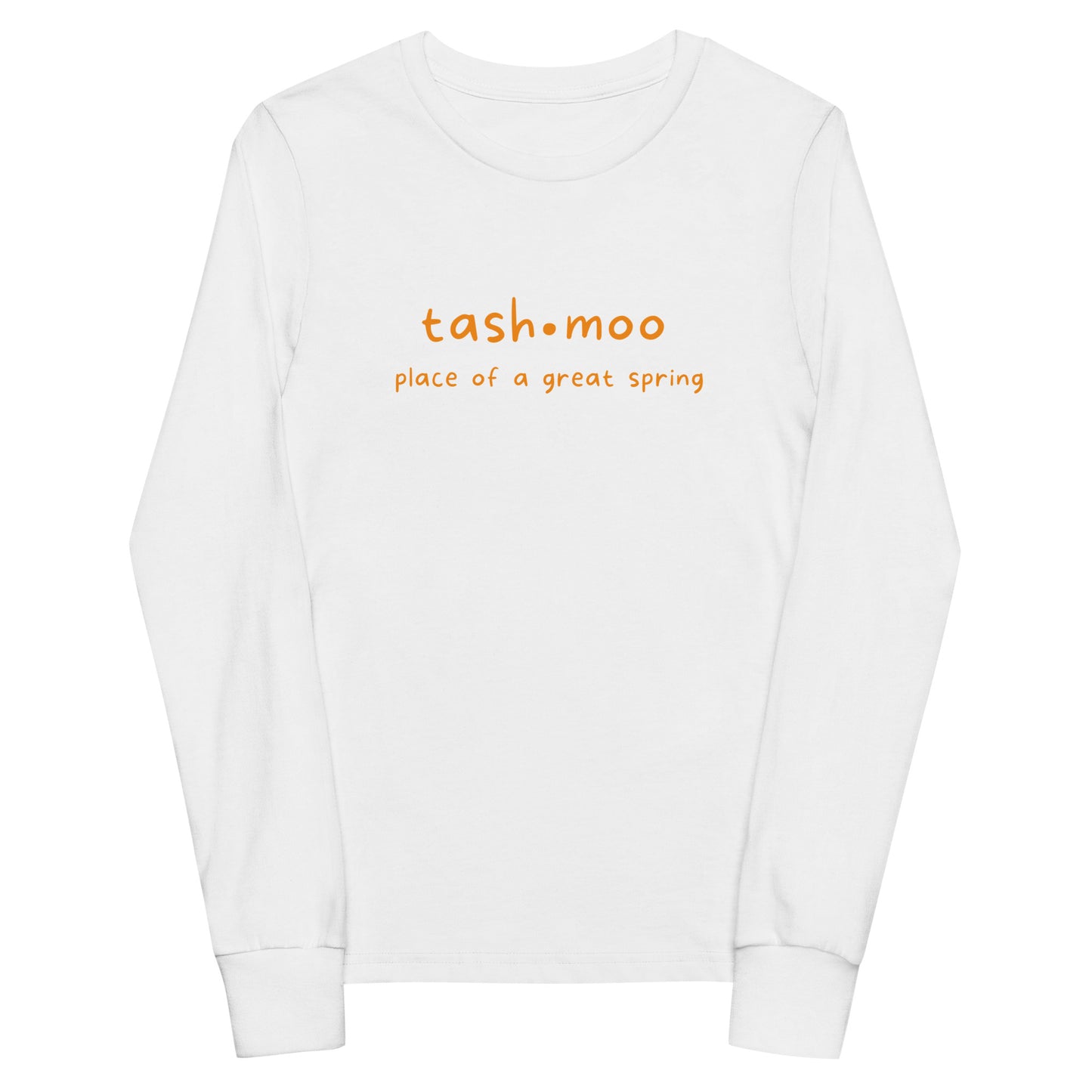 Tashmoo (orange) Youth long sleeve tee