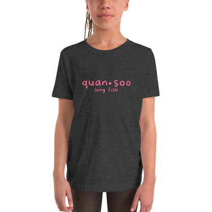 Quansoo (Pink) Youth Short Sleeve T-Shirt